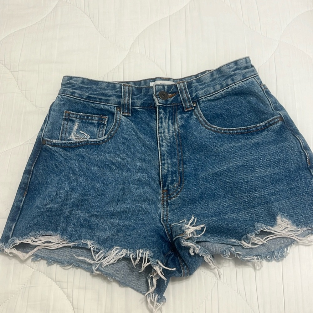 Cotton on high rise Jean shorts